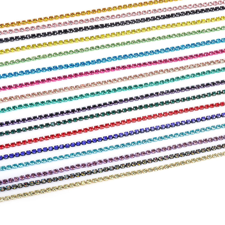 A016 Glass Rhinestone Chains