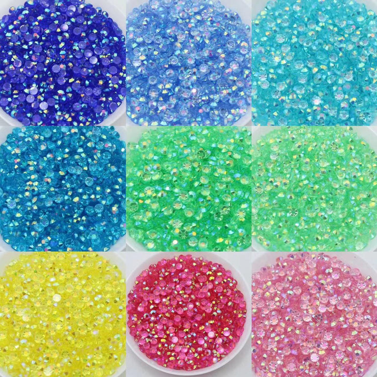 A004 Transparent AB Resin Rhinestones