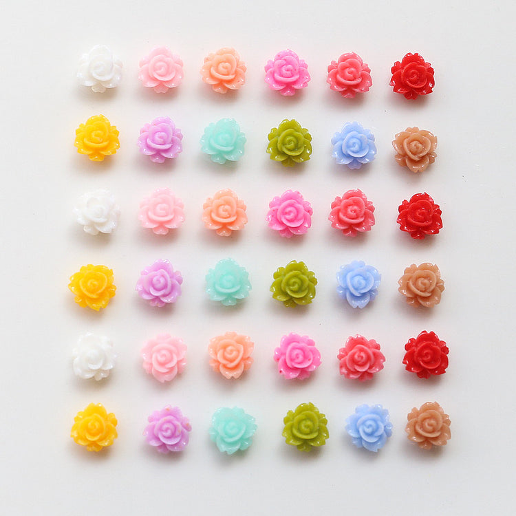 A019 Tiny Flower (camellia) Resin Charms