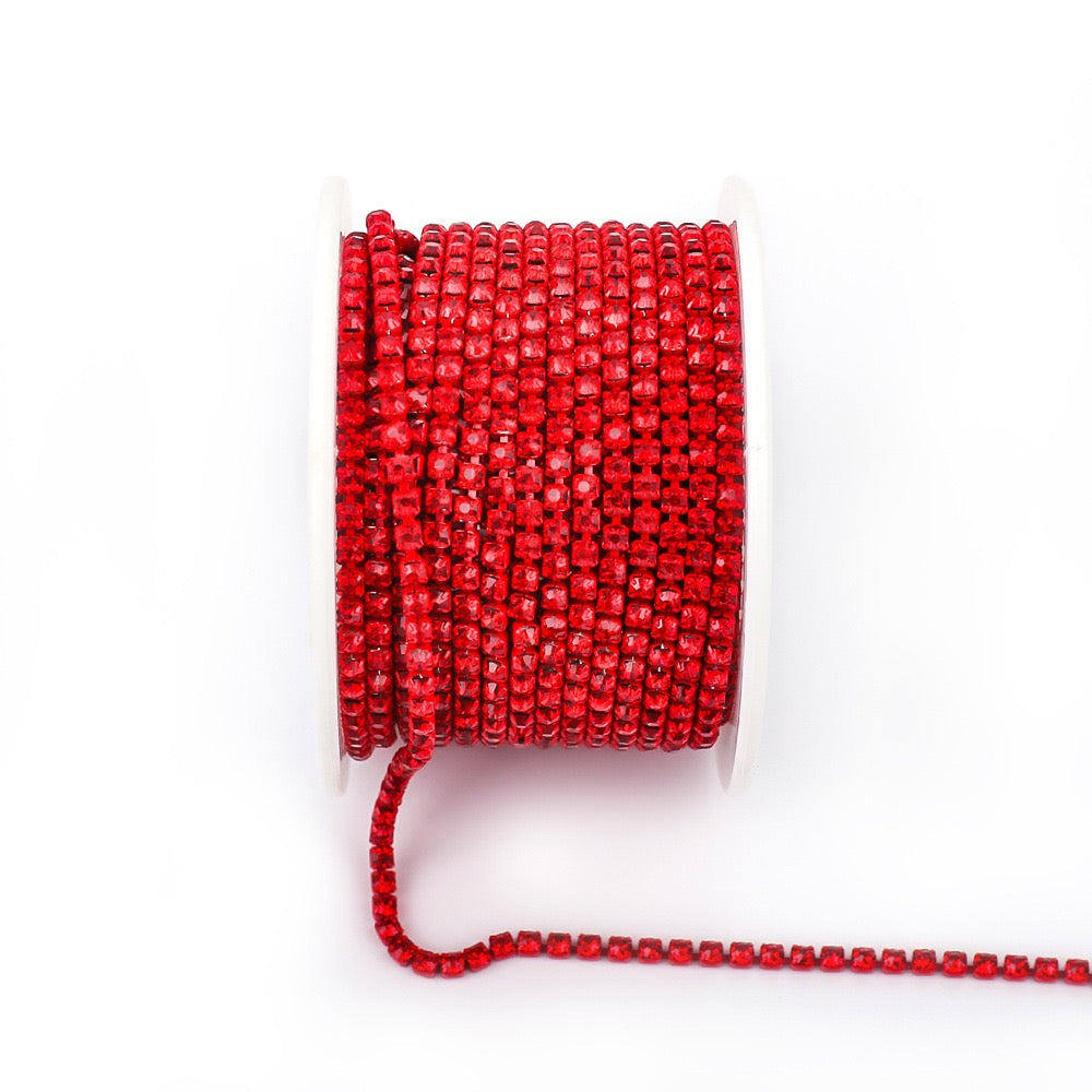 A0016 SS6/SS8/SS12 Glass Rhinestone Chains