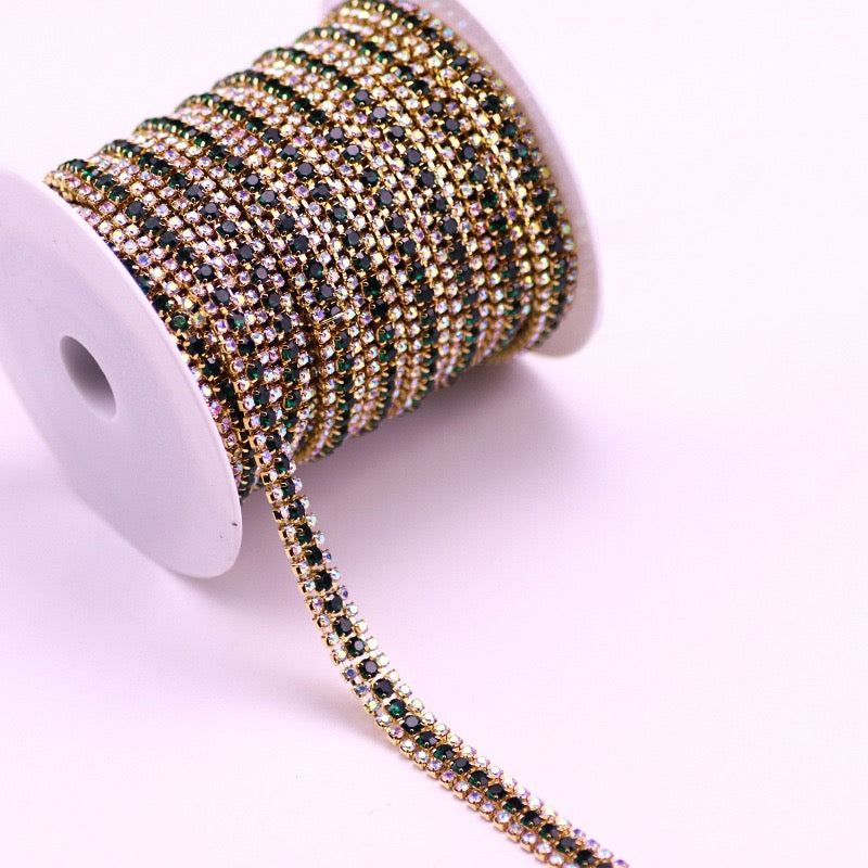 A0017 Triplex Row Rhinestone Chains