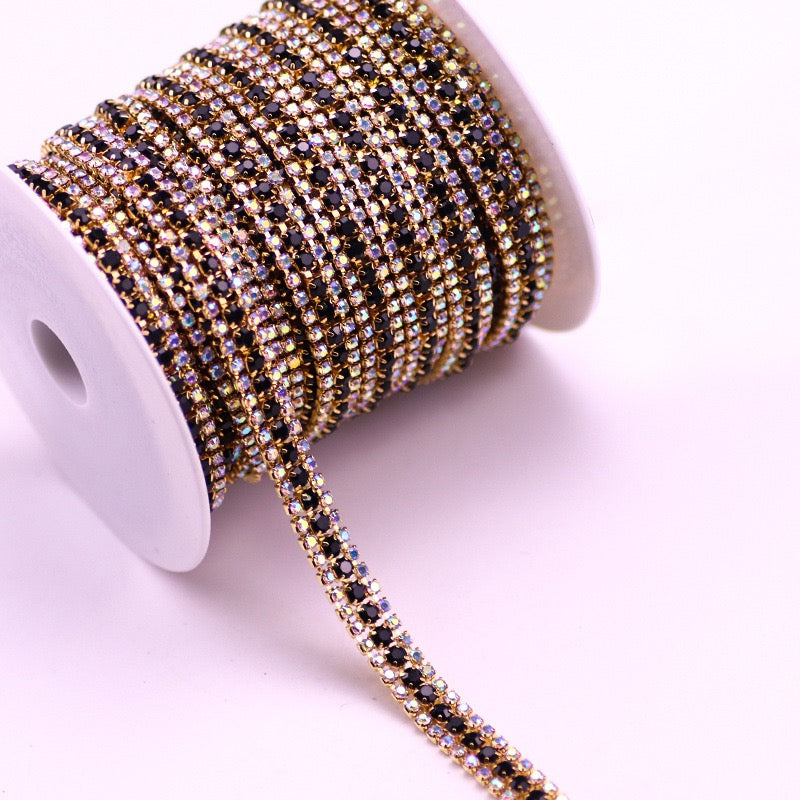 A0017 Triplex Row Rhinestone Chains
