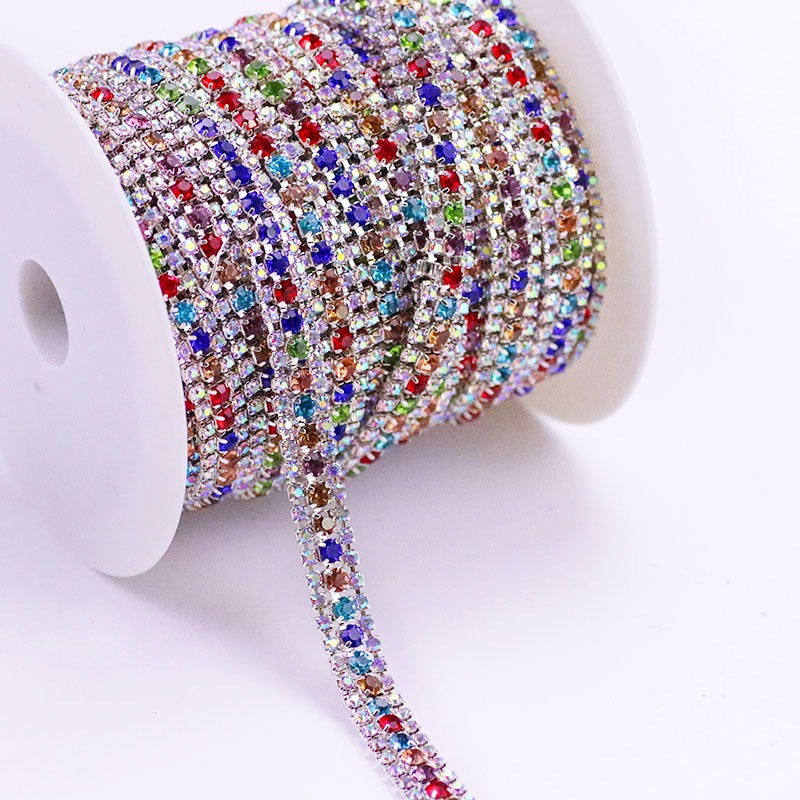 A0017 Triplex Row Rhinestone Chains