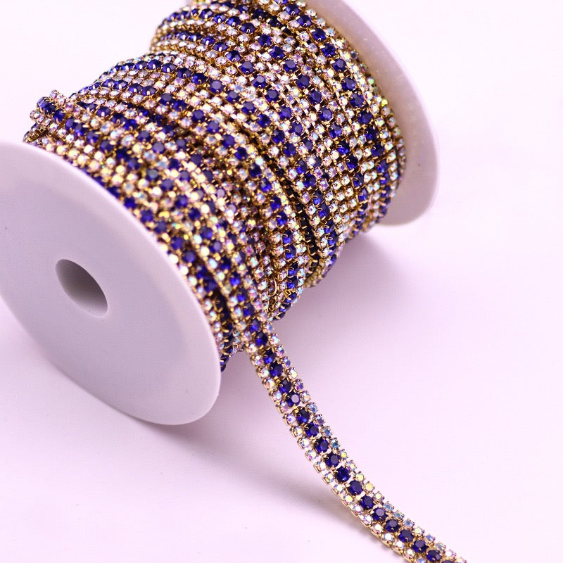 A0017 Triplex Row Rhinestone Chains