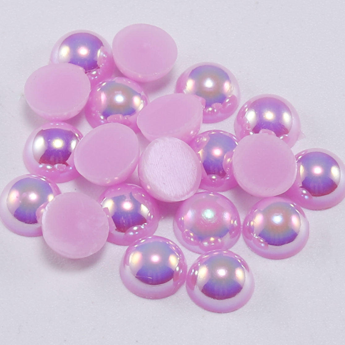 A0021 2MM Half Pearl AB