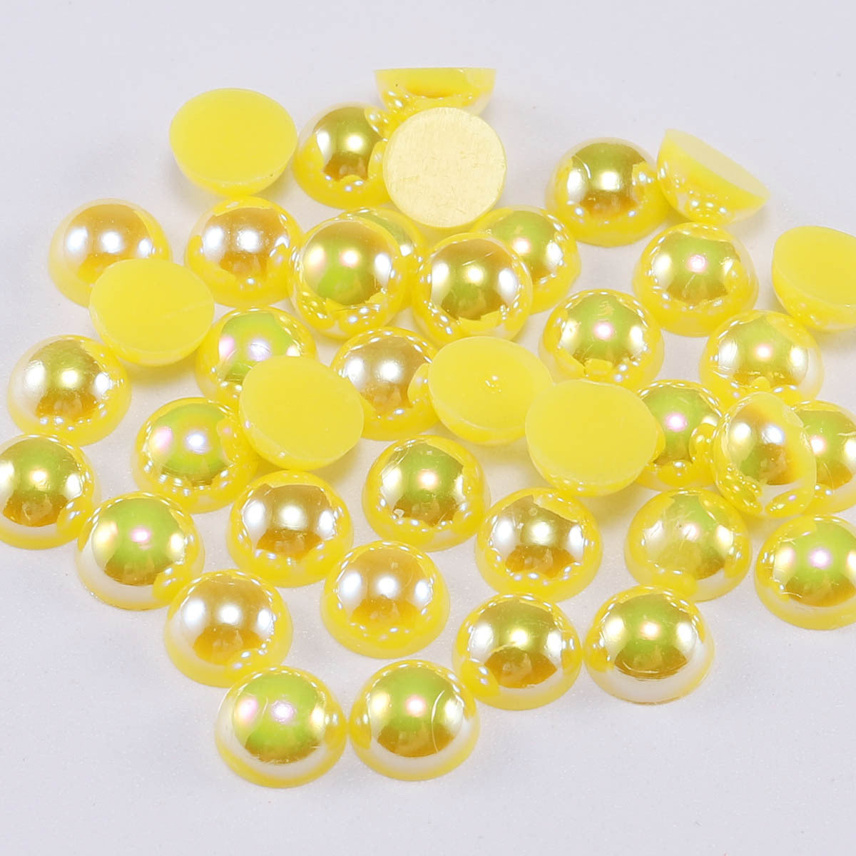 A0021 2MM Half Pearl AB