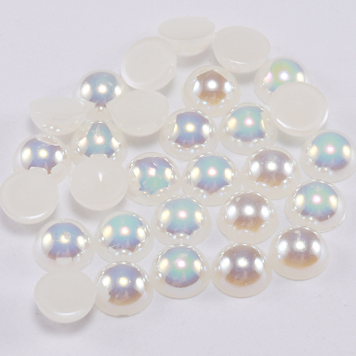 A0021 2MM Half Pearl AB