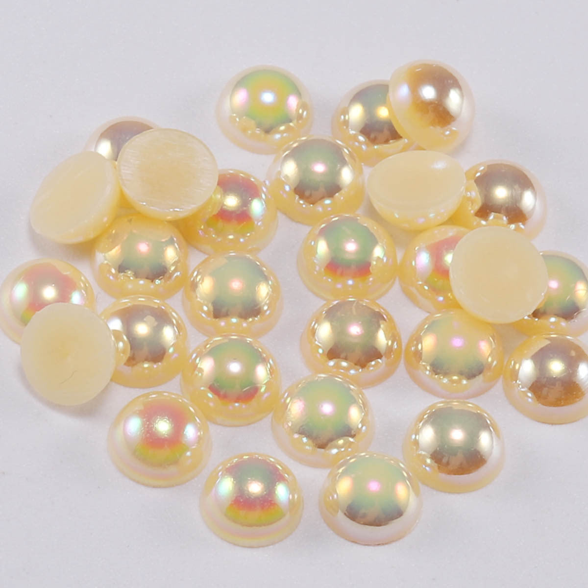 A0021 2MM Half Pearl AB