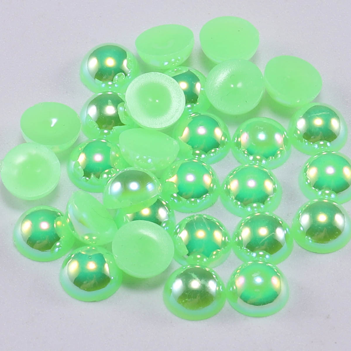 A0021 2MM Half Pearl AB