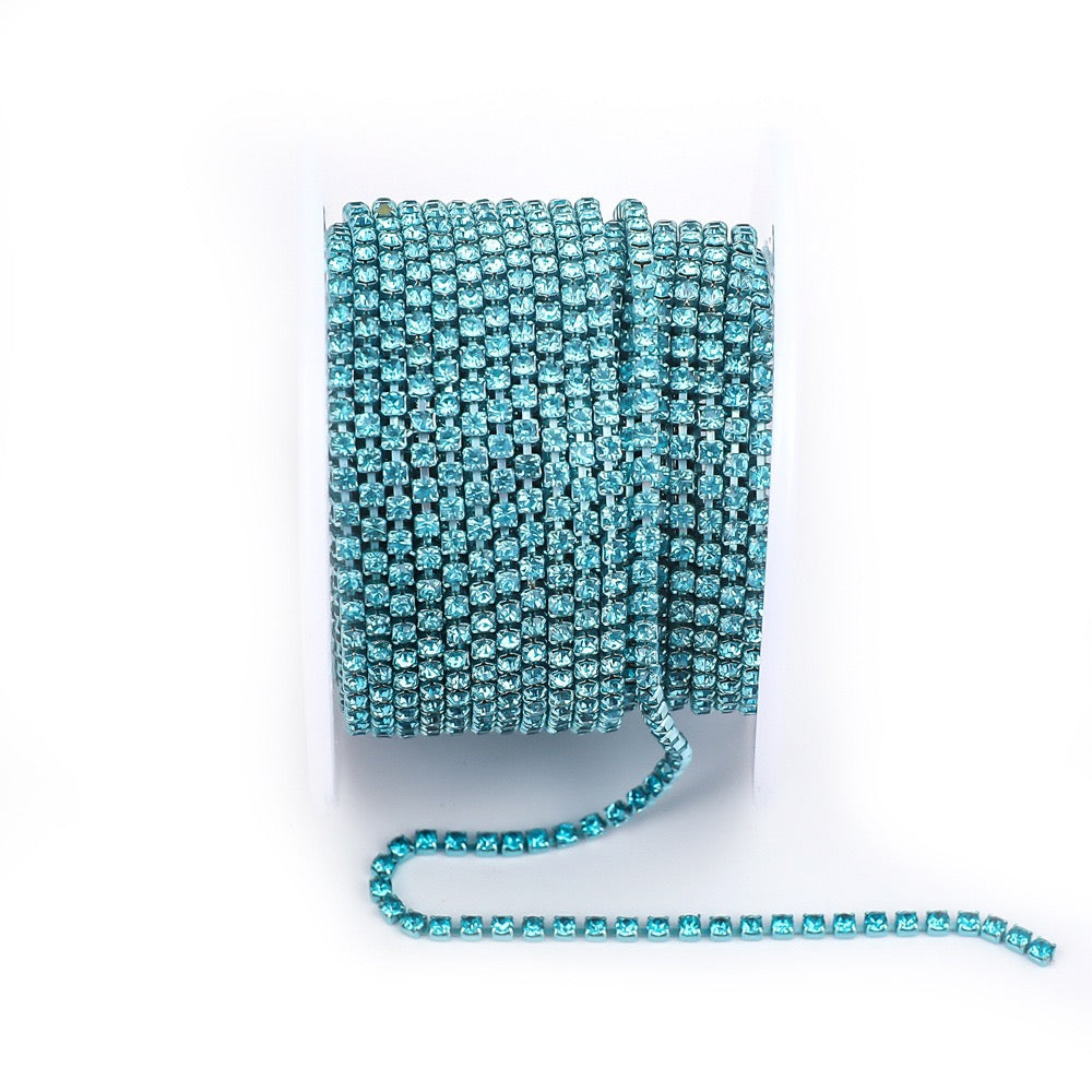 A0016 SS6/SS8/SS12 Glass Rhinestone Chains