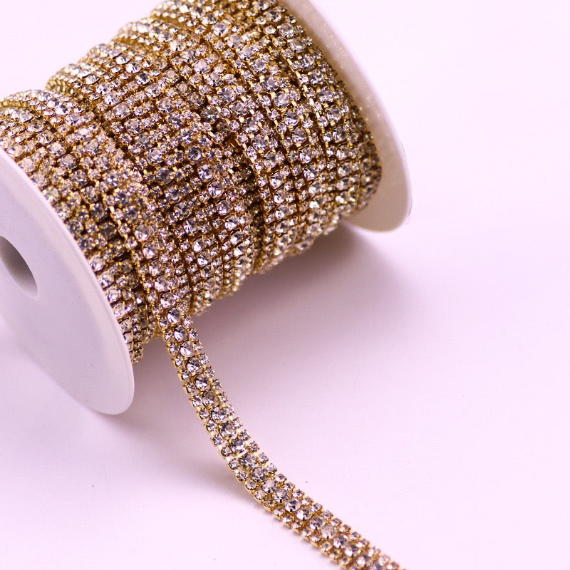 A0017 Triplex Row Rhinestone Chains