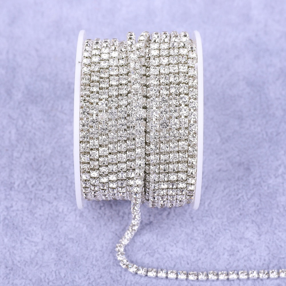 A0018 Plating AB Color Rhinestone Chains