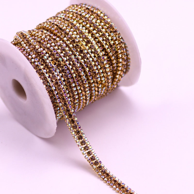 A0017 Triplex Row Rhinestone Chains
