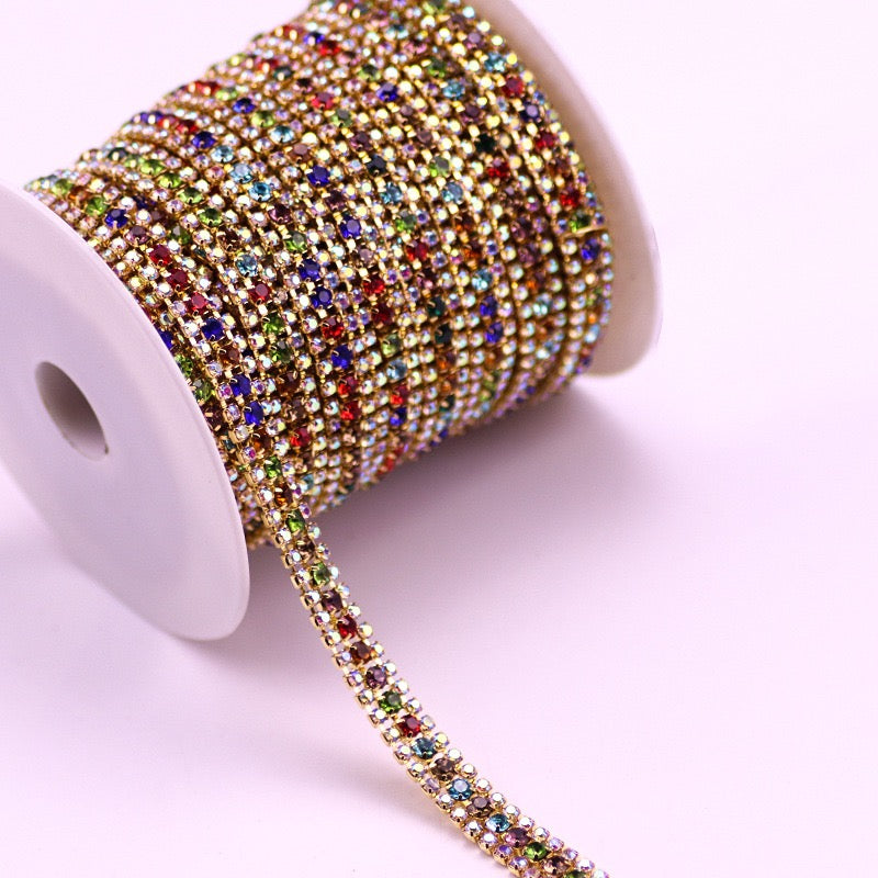 A0017 Triplex Row Rhinestone Chains