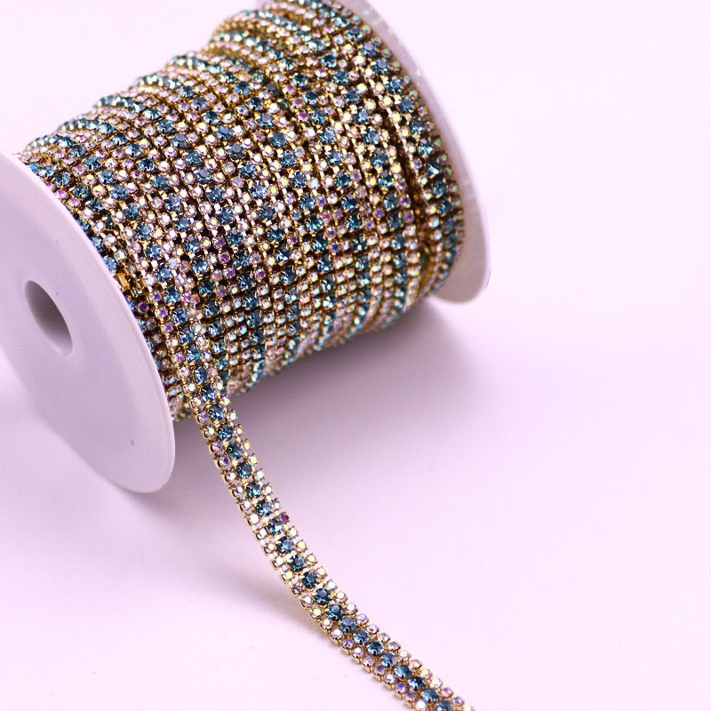 A0017 Triplex Row Rhinestone Chains