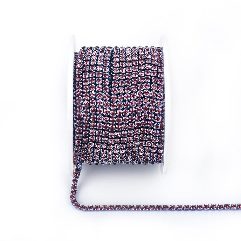 A0016 SS6/SS8/SS12 Glass Rhinestone Chains