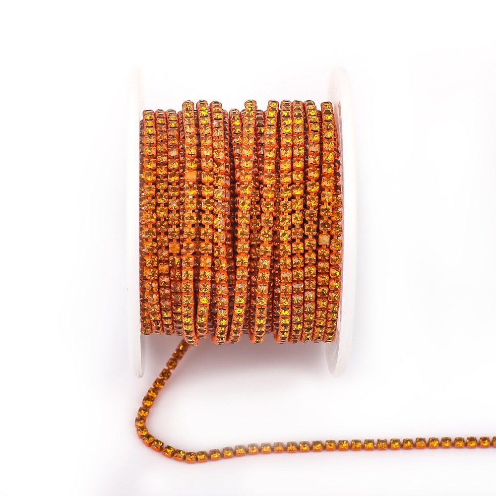 A0016 SS6/SS8/SS12 Glass Rhinestone Chains
