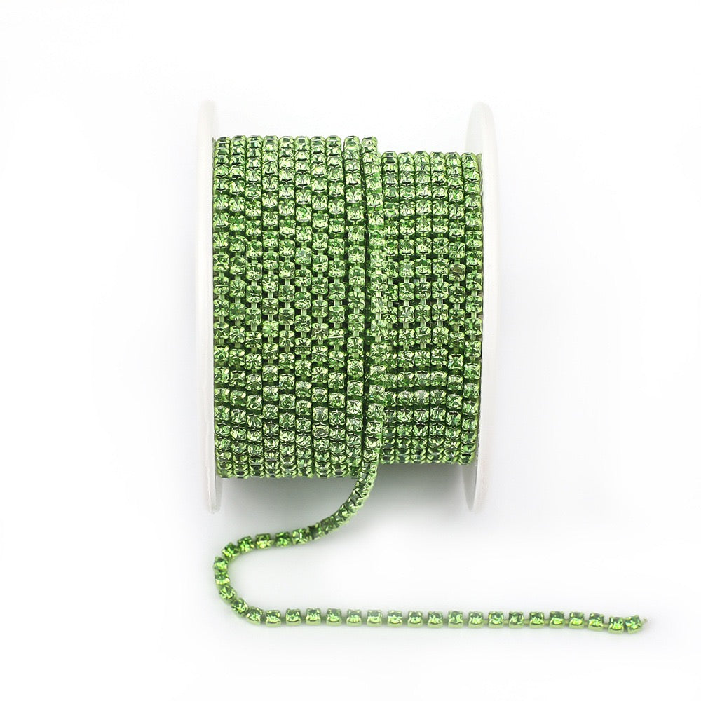 A0016 SS6/SS8/SS12 Glass Rhinestone Chains
