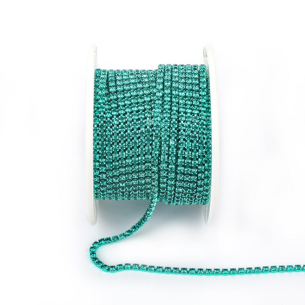 A0016 SS6/SS8/SS12 Glass Rhinestone Chains
