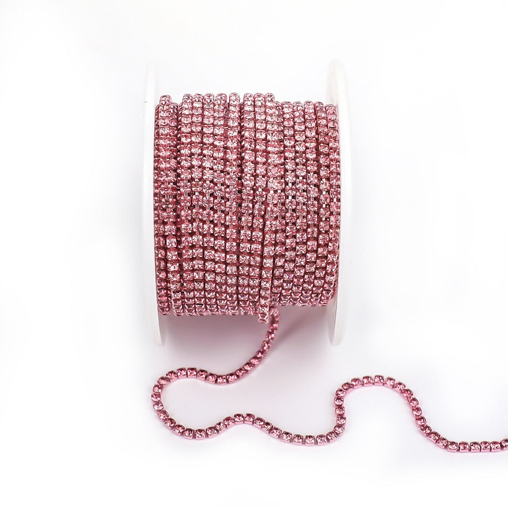 A0016 SS6/SS8/SS12 Glass Rhinestone Chains