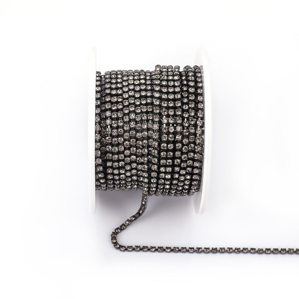 A0016 SS6/SS8/SS12 Glass Rhinestone Chains