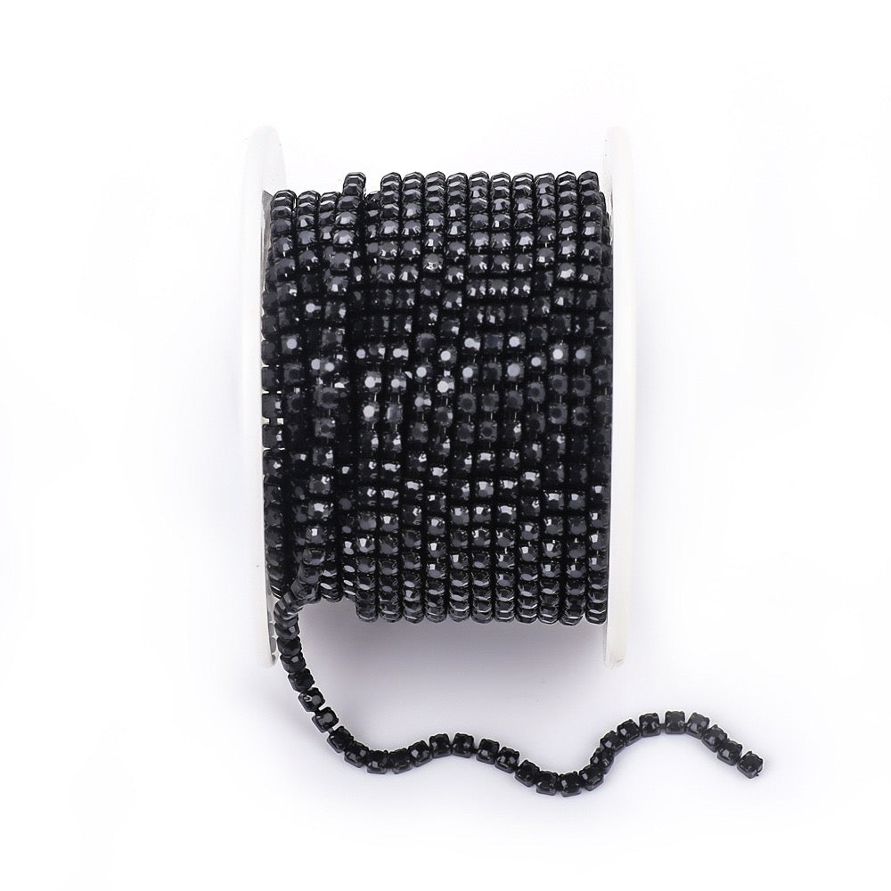 A0016 SS6/SS8/SS12 Glass Rhinestone Chains