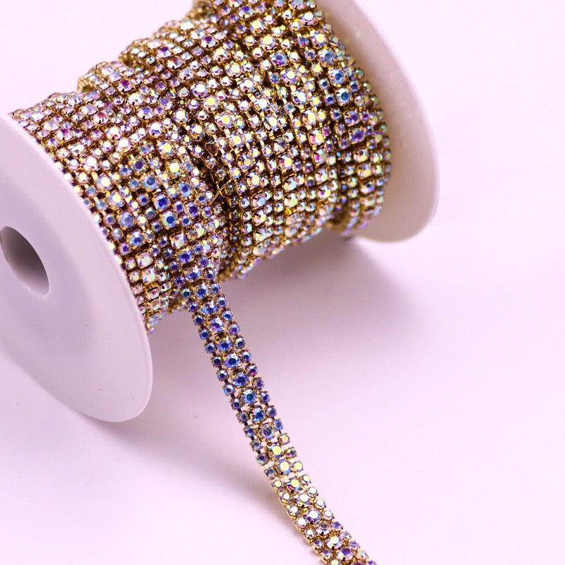 A0017 Triplex Row Rhinestone Chains