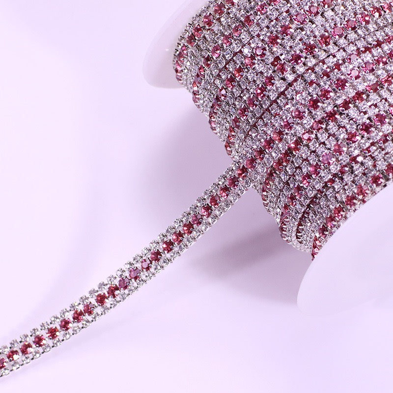 A0017 Triplex Row Rhinestone Chains