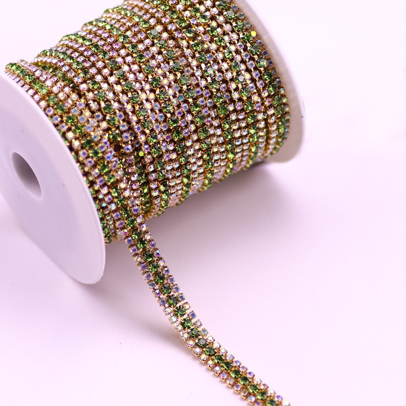A0017 Triplex Row Rhinestone Chains