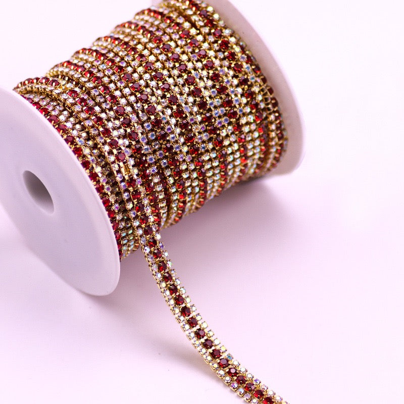 A0017 Triplex Row Rhinestone Chains