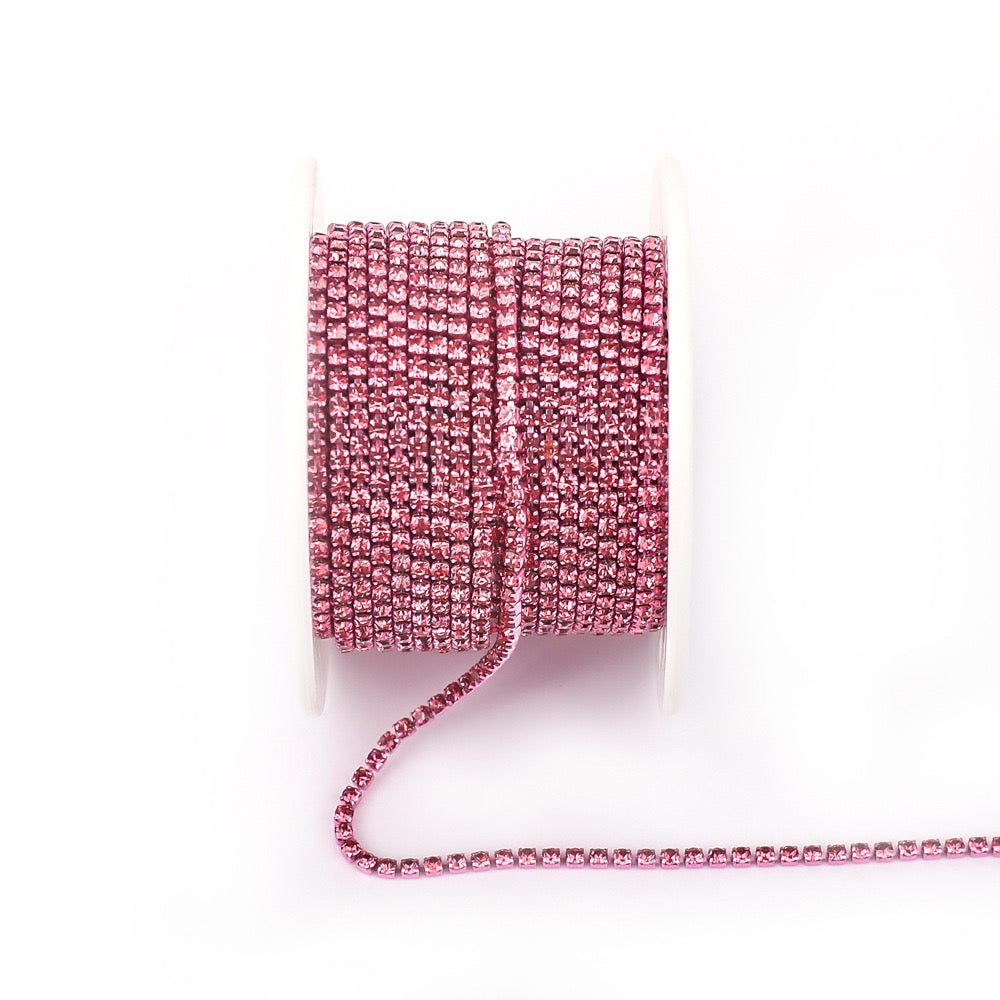 A0016 SS6/SS8/SS12 Glass Rhinestone Chains