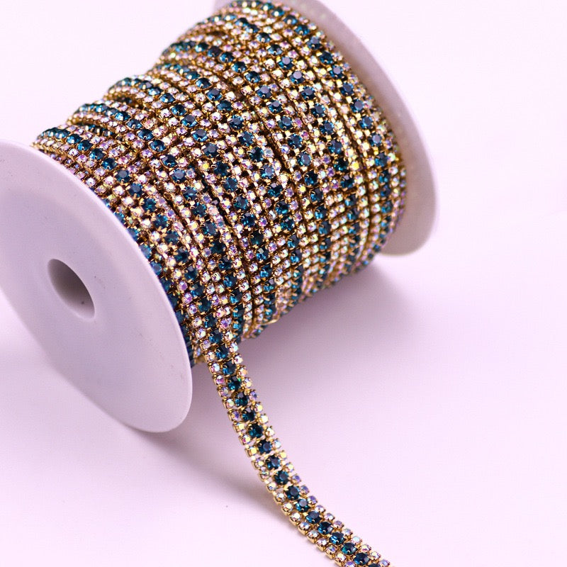 A0017 Triplex Row Rhinestone Chains