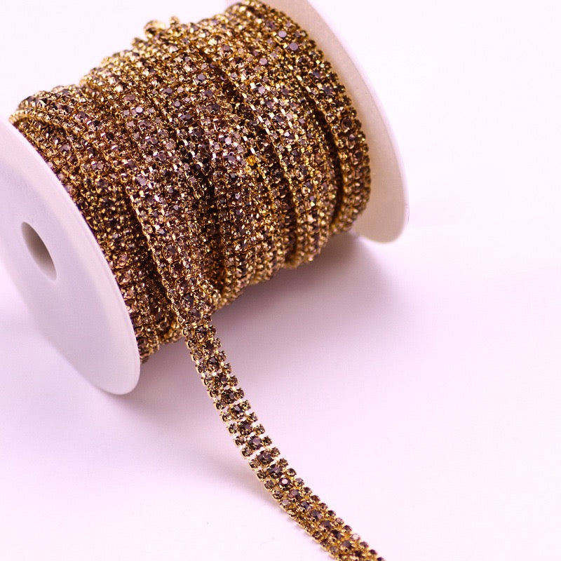 A0017 Triplex Row Rhinestone Chains
