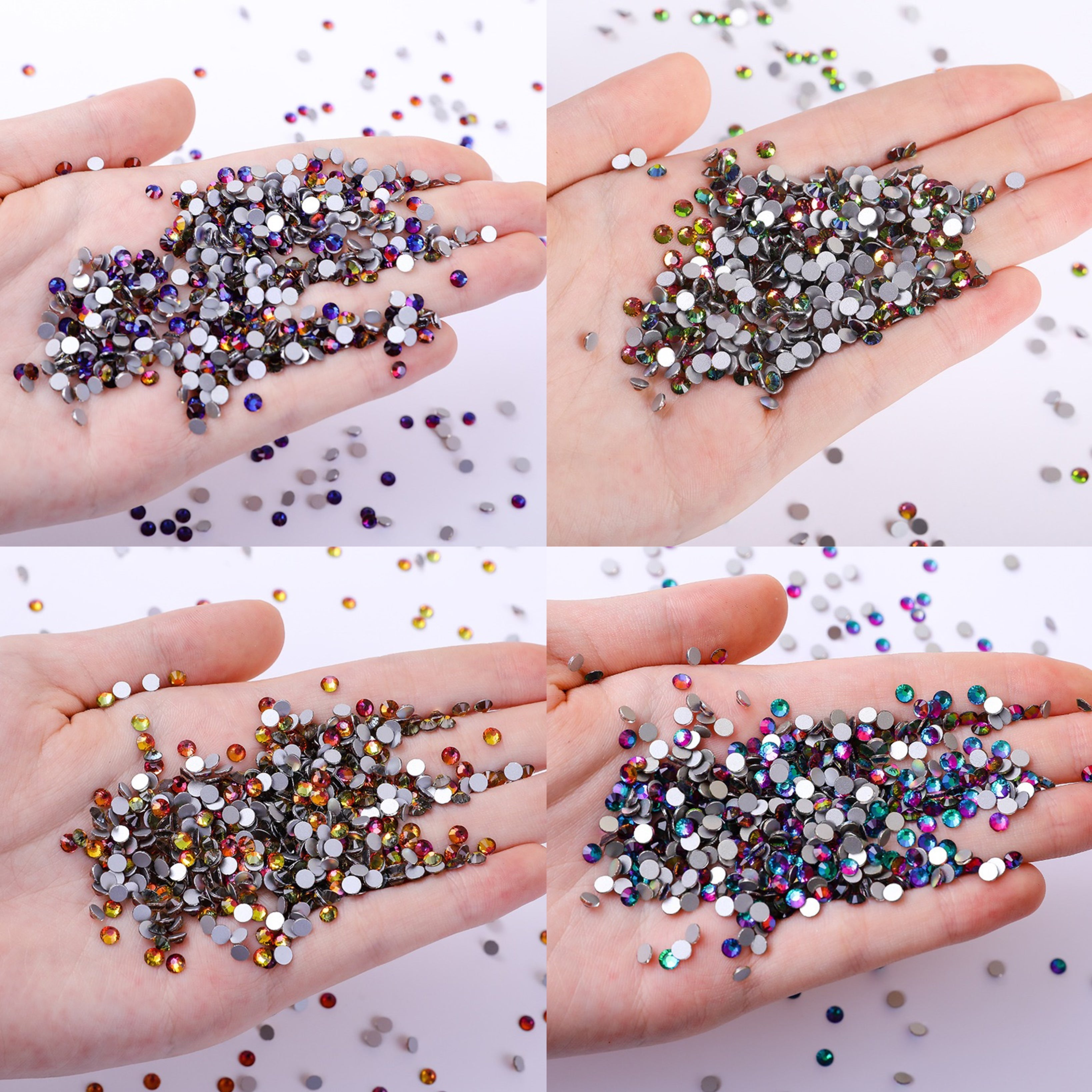 Shiny Rhinestone A009 Colorful Glass Rhinestones – Shiny Life