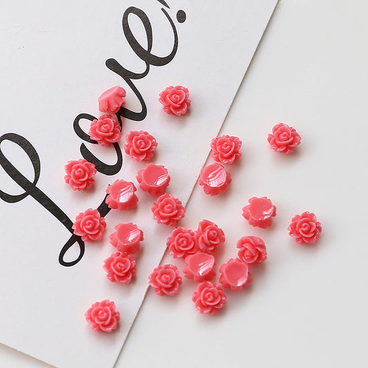 A0019 4MM Tiny Flower (camellia) Resin Charms