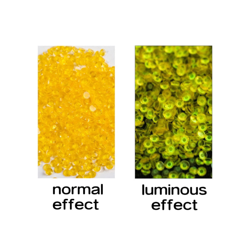A0015 3MM Glow In The Dark Resin Rhinestones