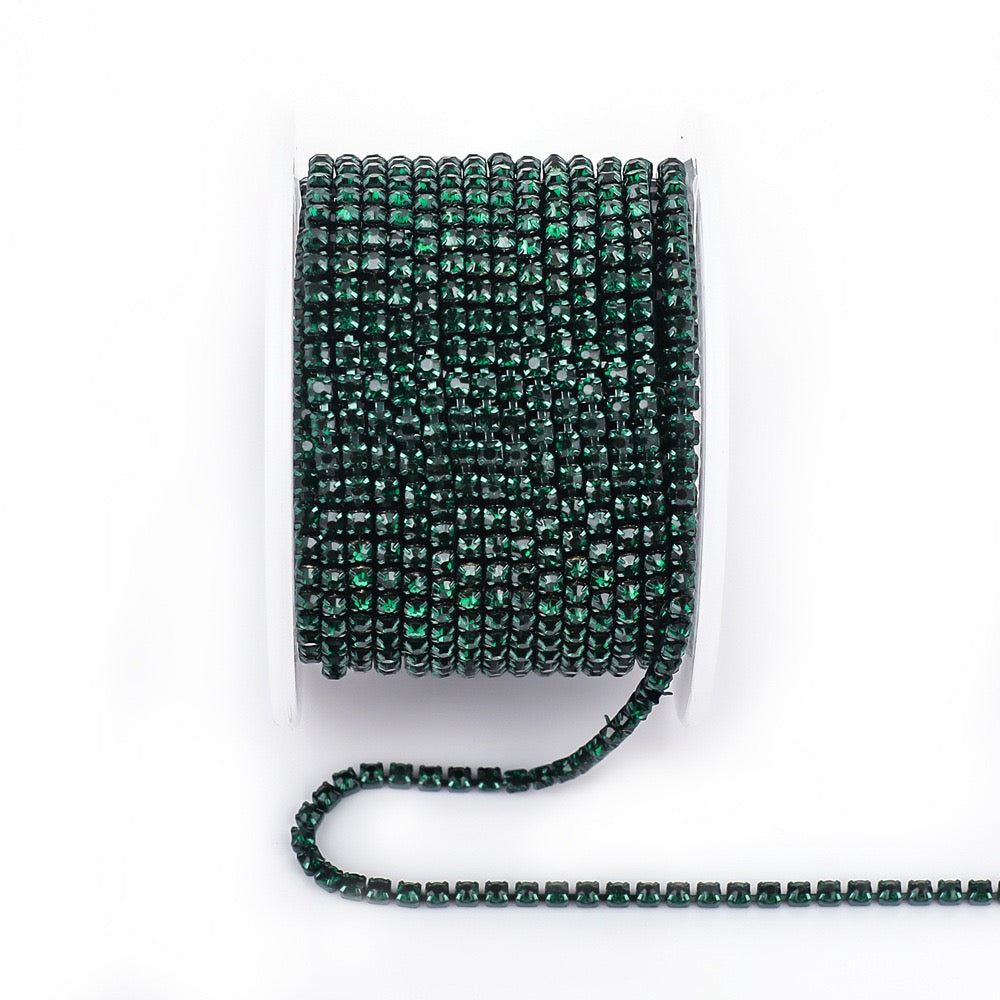 A0016 SS6/SS8/SS12 Glass Rhinestone Chains