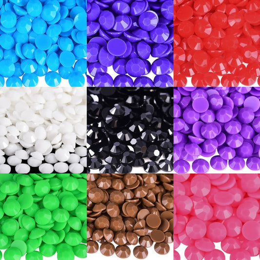 A0002 3MM Solid Color Resin Rhinestones