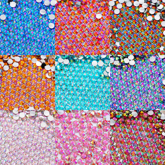A0006 3MM Silver Back AB Resin Rhinestones
